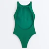 Costume de baie halter din piqué Costume de baie halter din piqué
