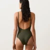 Costume de baie texturat cu imprimeu leopard