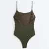 Costume de baie texturat cu imprimeu leopard