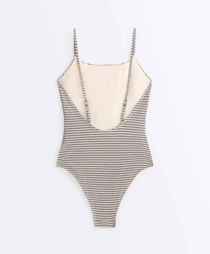 Costume de baie triunghiular cu dungi Costume de baie triunghiular cu dungi