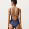 Costume de baie triunghiular cu imprimeu în carouri Costume de baie triunghiular cu imprimeu în carouri