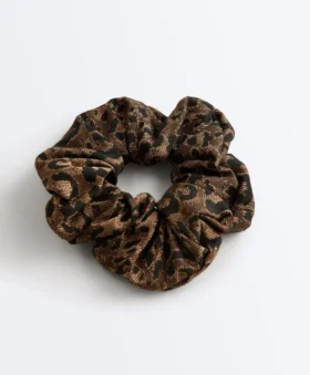 Elastice de păr cu imprimeu jacquard leopard Elastice de păr cu imprimeu jacquard leopard