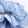 Elastice de păr din bumbac 100%, cu dungi mixte Elastice de păr din bumbac 100%, cu dungi mixte