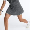 Fustă din tricot cu model în zig-zag, talie înaltă, fără cusături