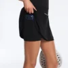 Fustă scurtă de pantaloni, cu două straturi Fustă scurtă de pantaloni, cu două straturi