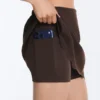Fustă scurtă ondulată Compressive cu talie înaltă Fustă scurtă ondulată Compressive cu talie înaltă