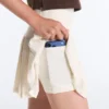 Fustă scurtă plisată, fără cusături, cu talie înaltă Fustă scurtă plisată, fără cusături, cu talie înaltă