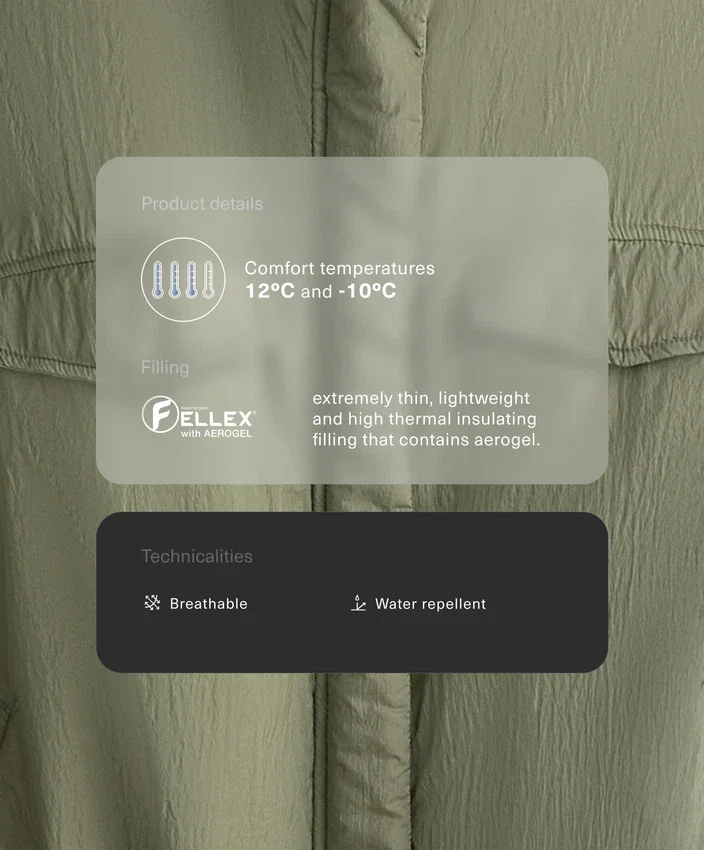Geci balon Fellex® Aerogel hidrofugă Geci balon Fellex® Aerogel hidrofugă