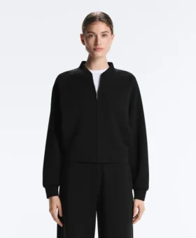 Geci bomber cu dungi, din modal Soft Touch