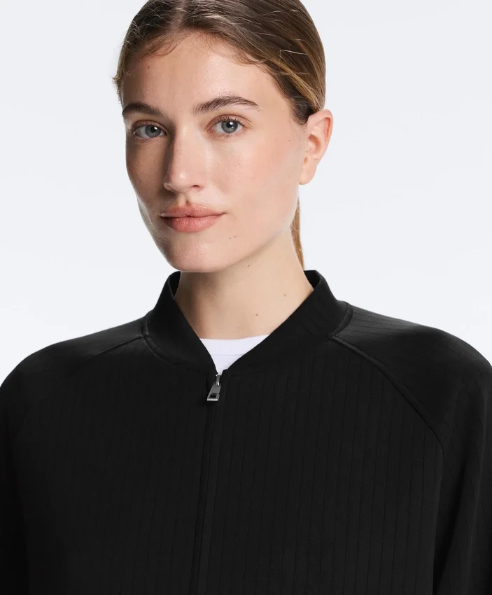 Geci bomber cu dungi, din modal Soft Touch Geci bomber cu dungi, din modal Soft Touch