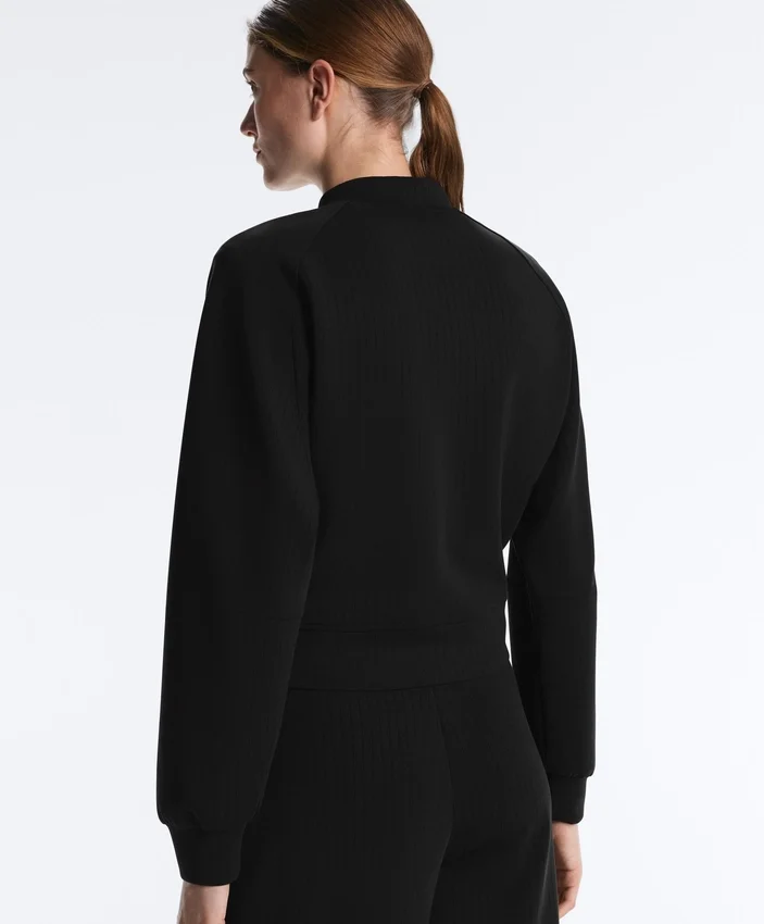 Geci bomber cu dungi, din modal Soft Touch Geci bomber cu dungi, din modal Soft Touch