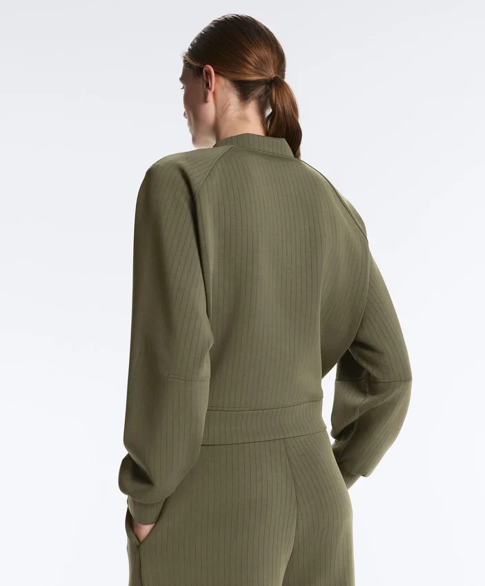 Geci bomber cu dungi, din modal Soft Touch Geci bomber cu dungi, din modal Soft Touch
