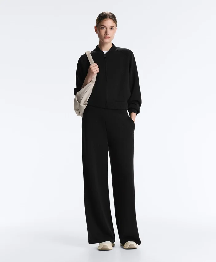 Geci bomber cu dungi, din modal Soft Touch Geci bomber cu dungi, din modal Soft Touch