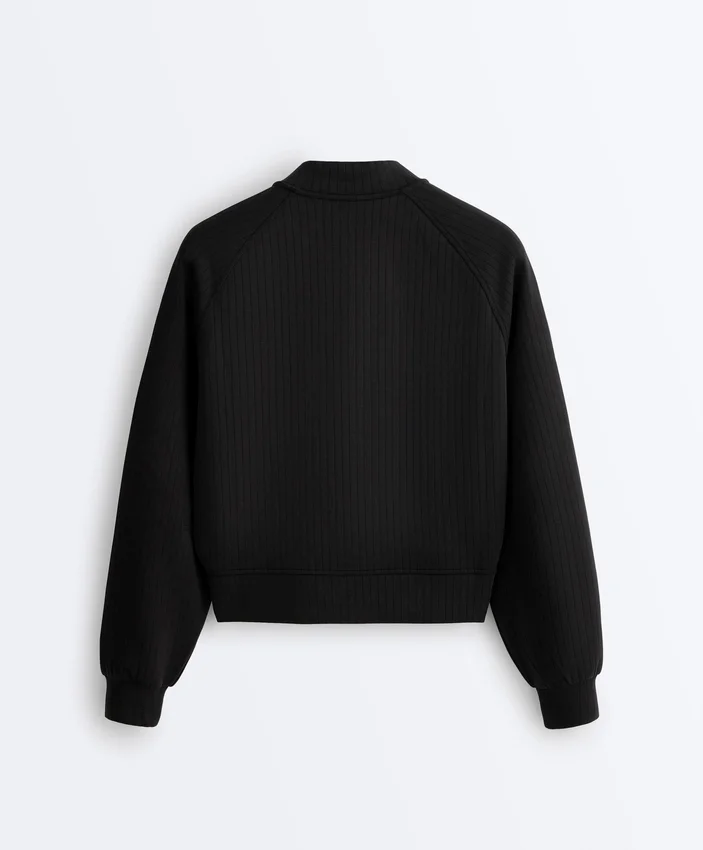 Geci bomber cu dungi, din modal Soft Touch Geci bomber cu dungi, din modal Soft Touch