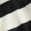 Geci bomber din imitație de geci din piele de oaie cu dungi Geci bomber din imitație de geci din piele de oaie cu dungi