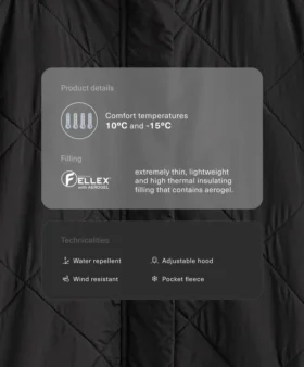 Geci căptușite cu Fellex® Aerogel, hidrofugă
