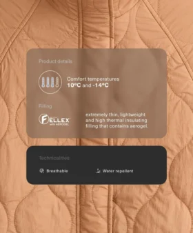 Geci căptușite cu Fellex® Aerogel, hidrofugă