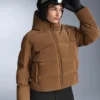 Geci căptușite din satin 80% puf și 20% pene Minardi Piume Ski rezistentă la apă