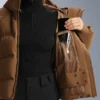 Geci căptușite din satin 80% puf și 20% pene Minardi Piume Ski rezistentă la apă