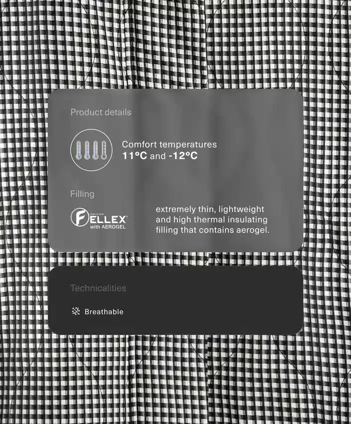 Geci căptușite Fellex® Aerogel Gingham Geci căptușite Fellex® Aerogel Gingham