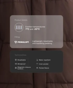 Geci căptușite hidrofugă Primaloft®