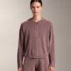 Geci cu glugă din tricot cu nervuri Geci cu glugă din tricot cu nervuri