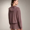 Geci cu glugă din tricot cu nervuri Geci cu glugă din tricot cu nervuri