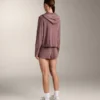 Geci cu glugă din tricot cu nervuri Geci cu glugă din tricot cu nervuri