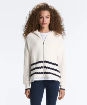 Geci cu glugă din tricot ondulat