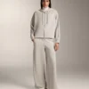 Geci cu glugă și detalii din tricot cu modal periat Geci cu glugă și detalii din tricot cu modal periat