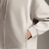 Geci cu glugă și detalii din tricot cu modal periat Geci cu glugă și detalii din tricot cu modal periat