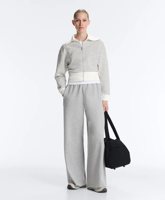 Geci cu guler din tricot cu dungi, din bumbac Geci cu guler din tricot cu dungi, din bumbac