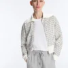 Geci cu guler din tricot cu dungi, din bumbac Geci cu guler din tricot cu dungi, din bumbac
