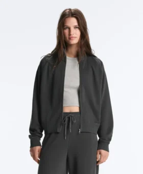Geci cu guler înalt din fleece din amestec de bumbac