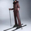 Pantaloni de schi evazați, elastici și rezistenți la apă Pantaloni de schi evazați, elastici și rezistenți la apă