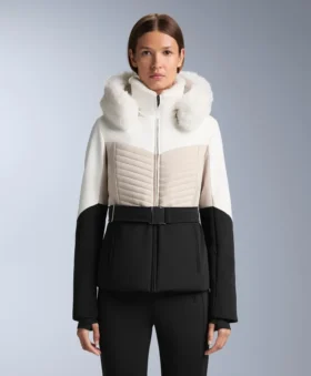 Geci de schi Super-Slim Fit Colourblock Primaloft® căptușite, rezistente la apă