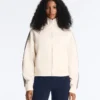 Geci din bumbac piqué cu bandă laterală în model herringbone