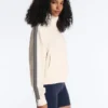 Geci din bumbac piqué cu bandă laterală în model herringbone