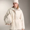 Geci din imitație de geci din piele de oaie cu talie reglabilă Geci din imitație de geci din piele de oaie cu talie reglabilă