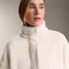 Geci din imitație de geci din piele de oaie cu talie reglabilă Geci din imitație de geci din piele de oaie cu talie reglabilă