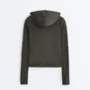 Geci din tricot cu croială slim și glugă Geci din tricot cu croială slim și glugă