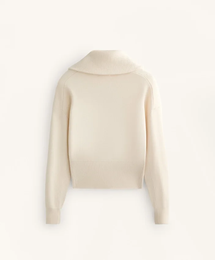 Geci din tricot cu fermoar contrastant Geci din tricot cu fermoar contrastant