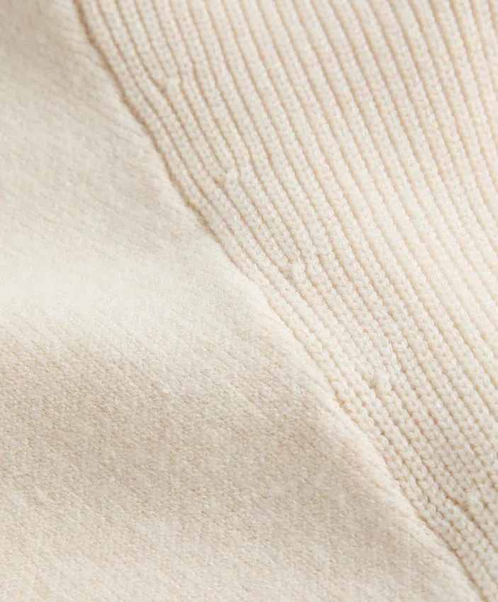 Geci din tricot cu fermoar contrastant Geci din tricot cu fermoar contrastant