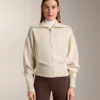 Geci din tricot cu fermoar contrastant Geci din tricot cu fermoar contrastant