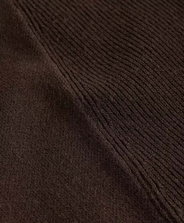 Geci din tricot cu guler cu nervuri Geci din tricot cu guler cu nervuri