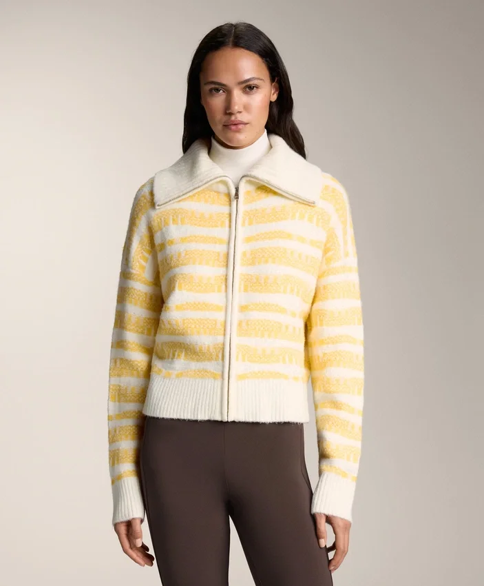 Geci din tricot jacquard cu dungi Geci din tricot jacquard cu dungi