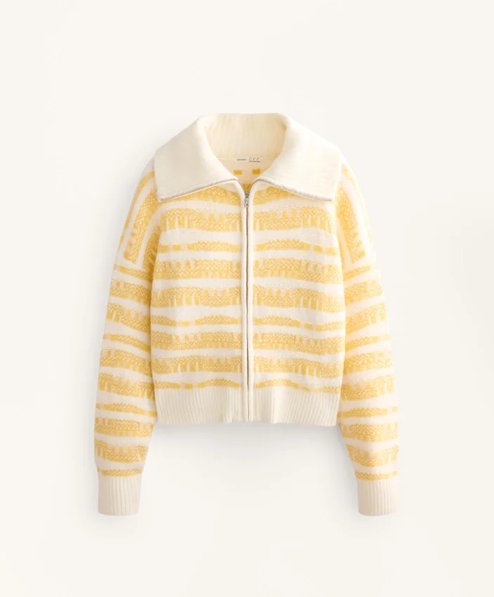 Geci din tricot jacquard cu dungi Geci din tricot jacquard cu dungi