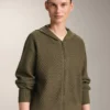 Geci din tricot structurat cu glugă Geci din tricot structurat cu glugă
