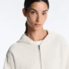 Geci din tricot structurat cu glugă Geci din tricot structurat cu glugă