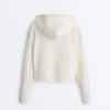 Geci din tricot structurat cu glugă Geci din tricot structurat cu glugă